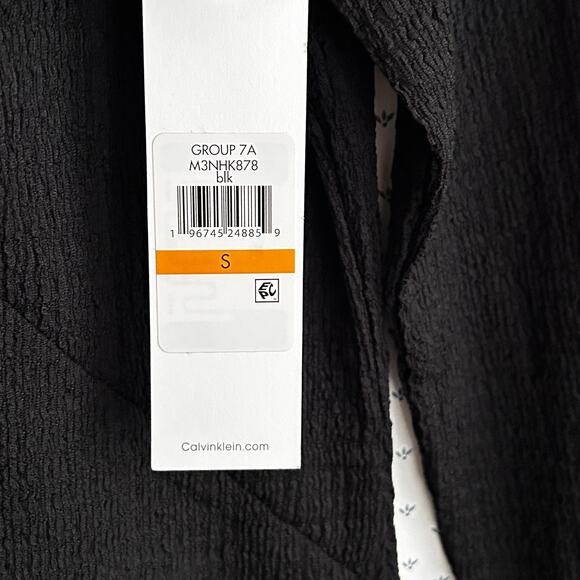 Calvin Klein Womens Cut Out Blouse S Black NWT Shirt Top Minimalist Career Work - Picture 9 of 11